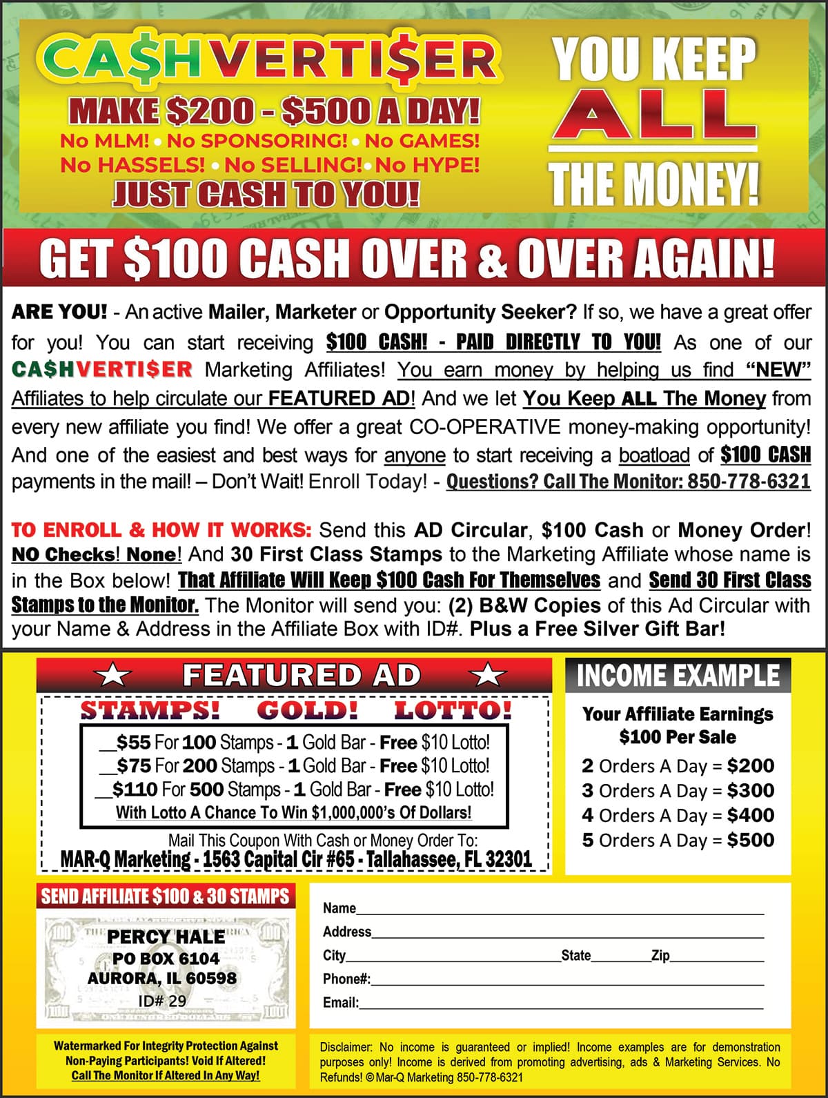 Cashvertiser Program